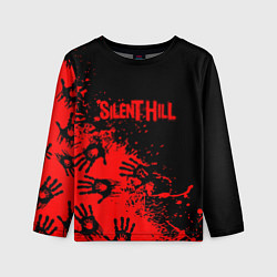 Лонгслив детский Silent hill logo game pattern steel, цвет: 3D-принт
