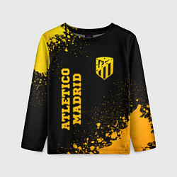 Детский лонгслив Atletico Madrid - gold gradient вертикально