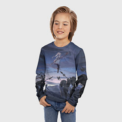 Лонгслив детский Sousou no Frieren Фрирен battle, цвет: 3D-принт — фото 2