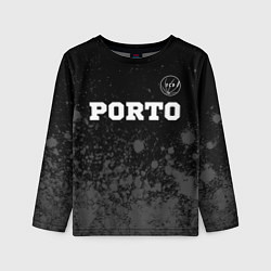 Лонгслив детский Porto sport на темном фоне посередине, цвет: 3D-принт
