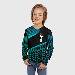 Лонгслив детский Tottenham football net, цвет: 3D-принт — фото 2