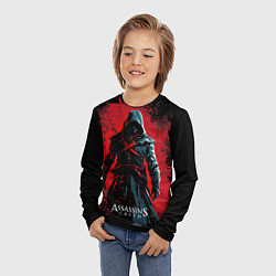 Лонгслив детский Assassins creed выход из темноты, цвет: 3D-принт — фото 2