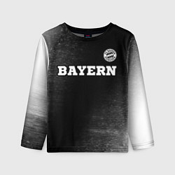 Лонгслив детский Bayern sport на темном фоне посередине, цвет: 3D-принт