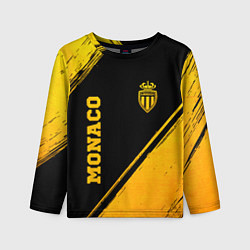 Лонгслив детский Monaco - gold gradient вертикально, цвет: 3D-принт