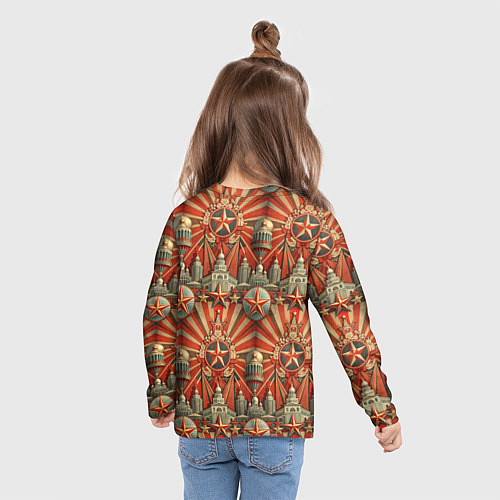 Детский лонгслив День победы за Родину / 3D-принт – фото 6