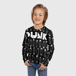 Лонгслив детский Punk pins, цвет: 3D-принт — фото 2