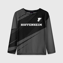 Лонгслив детский Hoffenheim sport на темном фоне посередине, цвет: 3D-принт