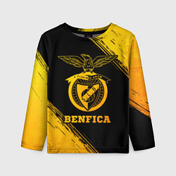 Детский лонгслив Benfica - gold gradient