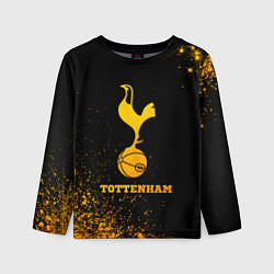 Лонгслив детский Tottenham - gold gradient, цвет: 3D-принт