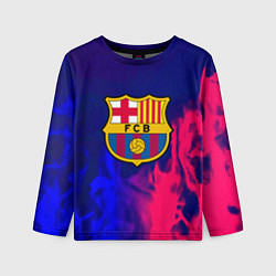 Лонгслив детский Barcelona fc club gradient, цвет: 3D-принт