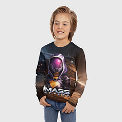 Лонгслив детский Mass Effect ТалиЗора аватар, цвет: 3D-принт — фото 2