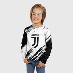 Лонгслив детский Juventus краски, цвет: 3D-принт — фото 2