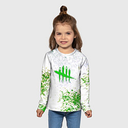 Лонгслив детский Dead by daylight краски, цвет: 3D-принт — фото 2