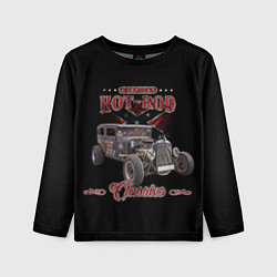 Лонгслив детский Классический хот-род в rat стиле, цвет: 3D-принт