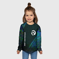 Лонгслив детский ARC Raiders glitch blue, цвет: 3D-принт — фото 2