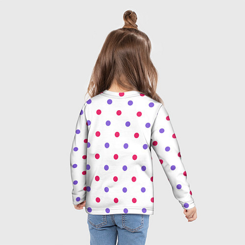 Детский лонгслив Шикарный узор / 3D-принт – фото 6