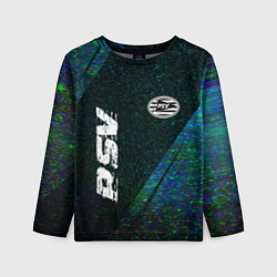 Лонгслив детский PSV glitch blue, цвет: 3D-принт