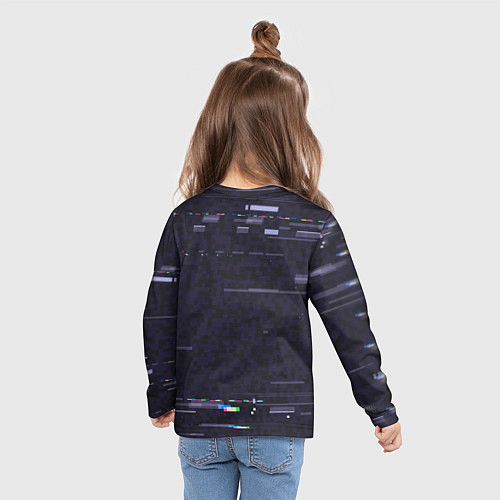 Детский лонгслив Панда в наушниках слушает музыку / 3D-принт – фото 6