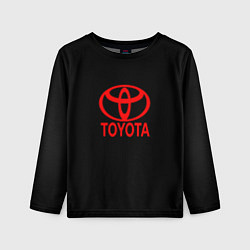 Лонгслив детский Toyota red logo, цвет: 3D-принт