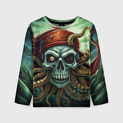 Детский лонгслив Джолли Пират Октопус