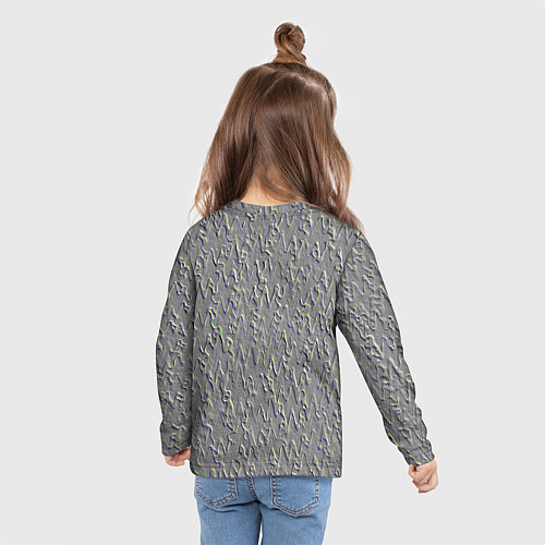 Детский лонгслив Тиснение метала / 3D-принт – фото 6