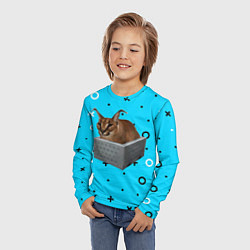 Лонгслив детский Шлепа в коробке, цвет: 3D-принт — фото 2