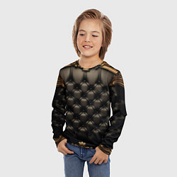 Лонгслив детский Лакшери текстура из натуральной кожи, цвет: 3D-принт — фото 2