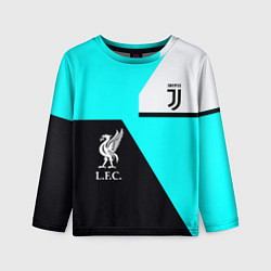 Детский лонгслив Juventus x Liverpool geometry