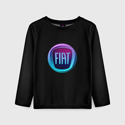 Лонгслив детский FIAT logo neon, цвет: 3D-принт