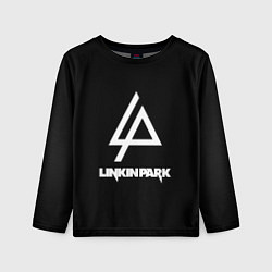 Лонгслив детский Linkin park logo brend music, цвет: 3D-принт