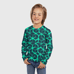 Лонгслив детский Современный замысловатый орнамент, цвет: 3D-принт — фото 2
