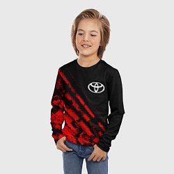 Лонгслив детский Toyota sport grunge, цвет: 3D-принт — фото 2