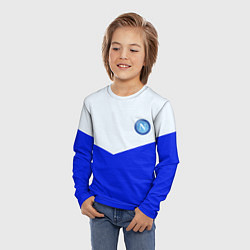 Лонгслив детский Napoli fc geometry, цвет: 3D-принт — фото 2