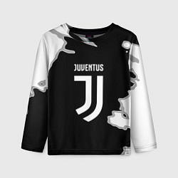 Лонгслив детский Juventus fc краски, цвет: 3D-принт