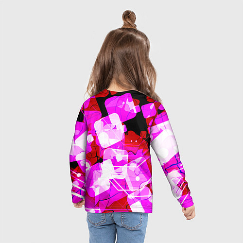 Детский лонгслив Руки вверх Жуков и котик / 3D-принт – фото 6