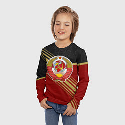 Лонгслив детский Советский - Герб СССР, цвет: 3D-принт — фото 2