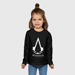 Лонгслив детский Assassins Creed logo game, цвет: 3D-принт — фото 2