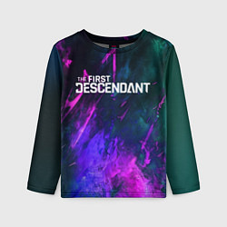 Лонгслив детский Texture - The First Descendant, цвет: 3D-принт