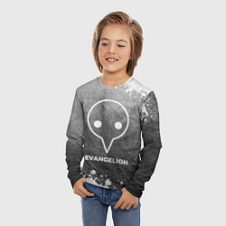 Лонгслив детский Evangelion - grey gradient, цвет: 3D-принт — фото 2