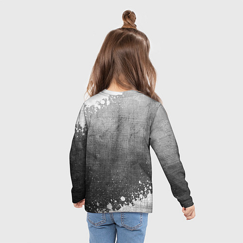 Детский лонгслив Aston Villa - grey gradient / 3D-принт – фото 6