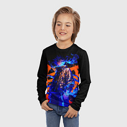 Лонгслив детский Маг Мэгуми Фусигуро - Магическая битва, цвет: 3D-принт — фото 2