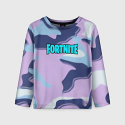 Лонгслив детский Fortnite camo steel, цвет: 3D-принт