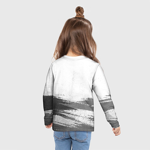 Детский лонгслив Manchester United - white gradient посередине / 3D-принт – фото 6