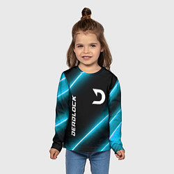 Лонгслив детский Deadlock неоновые лампы, цвет: 3D-принт — фото 2