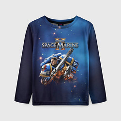 Лонгслив детский Captain Titus Warhammer 40000 space marine 2, цвет: 3D-принт