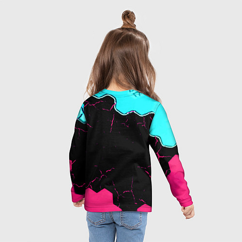 Детский лонгслив Comix zone hexagon / 3D-принт – фото 6