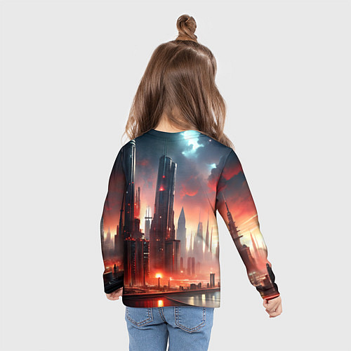 Детский лонгслив Мгла Deadlock / 3D-принт – фото 6