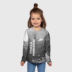 Лонгслив детский Forza Horizon - grey gradient вертикально, цвет: 3D-принт — фото 2