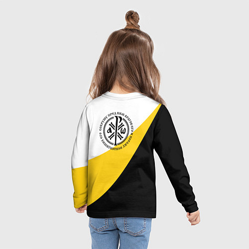 Детский лонгслив Сокрушу пред ним врагов его большой КЦК / 3D-принт – фото 6