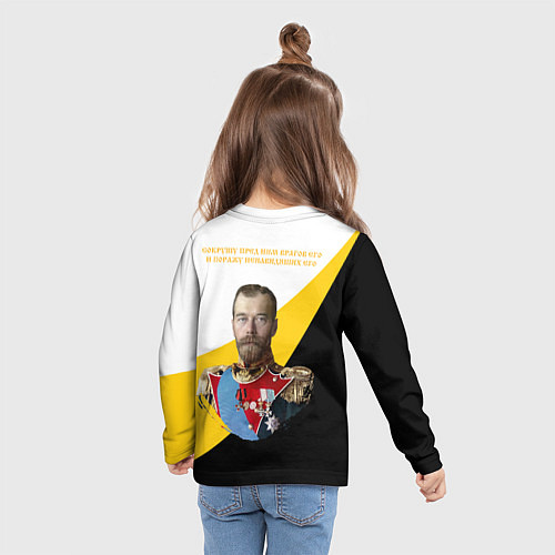 Детский лонгслив Сокрушу пред ним врагов его малая желтая Ника 2 Ни / 3D-принт – фото 6